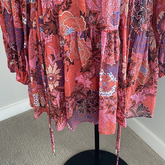 Brand new! A.L.C Long sleeve silk blend minidress - Picture 2 of 7